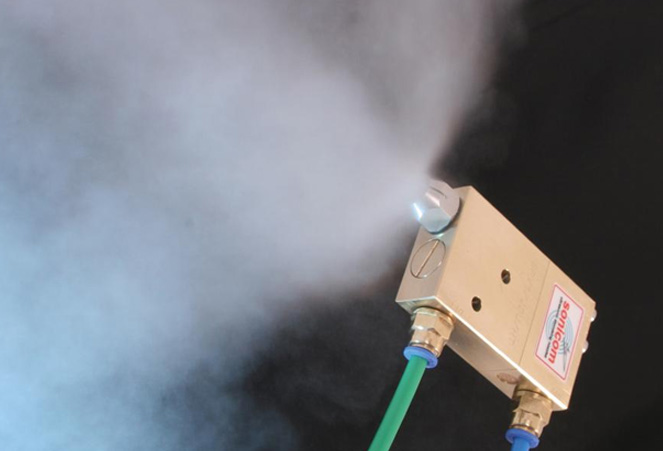 Fine Atomised Sprays using Dry Fog Nozzles